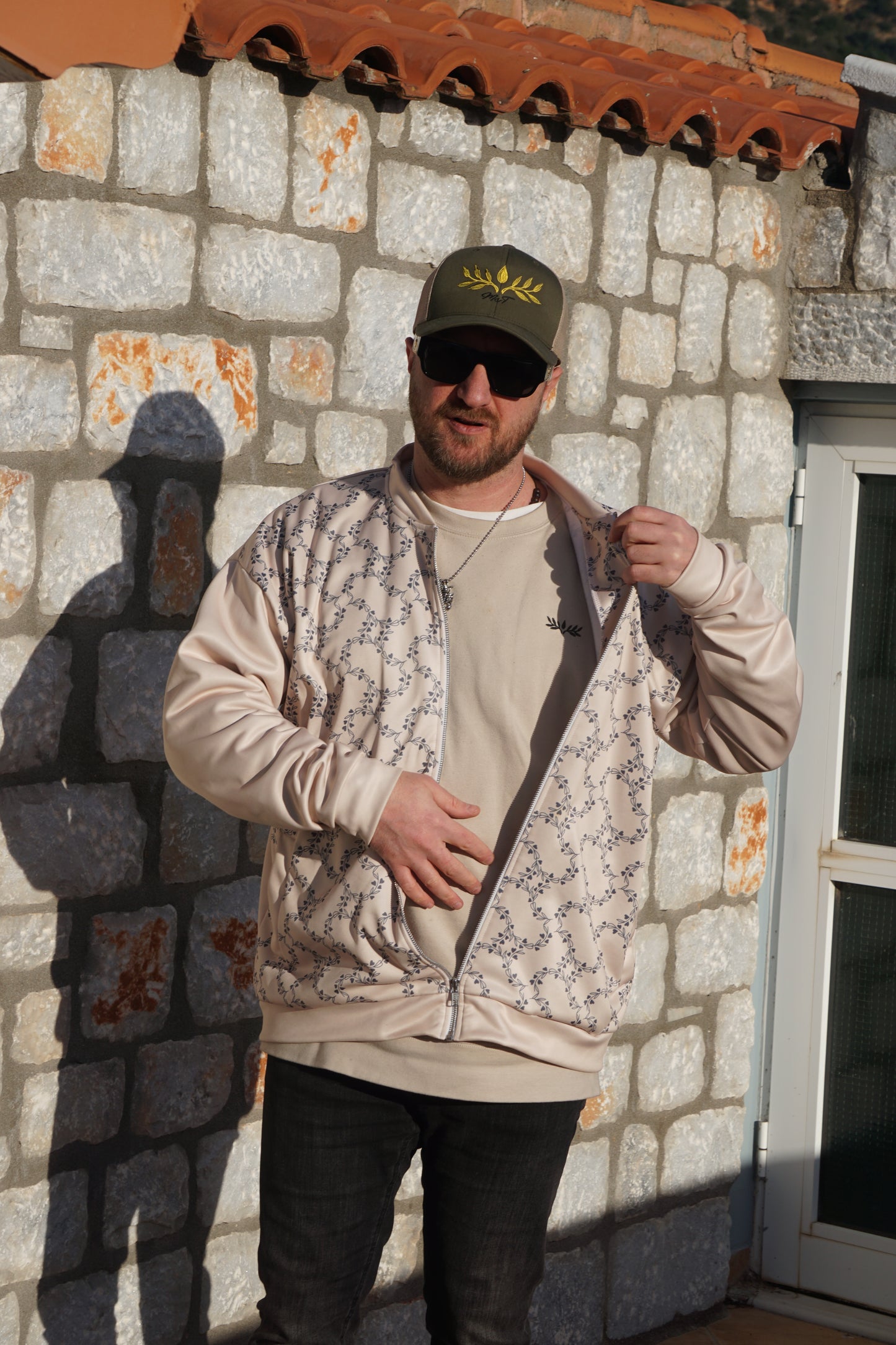 Ma-T Champagne Unisex Bomber Jacket