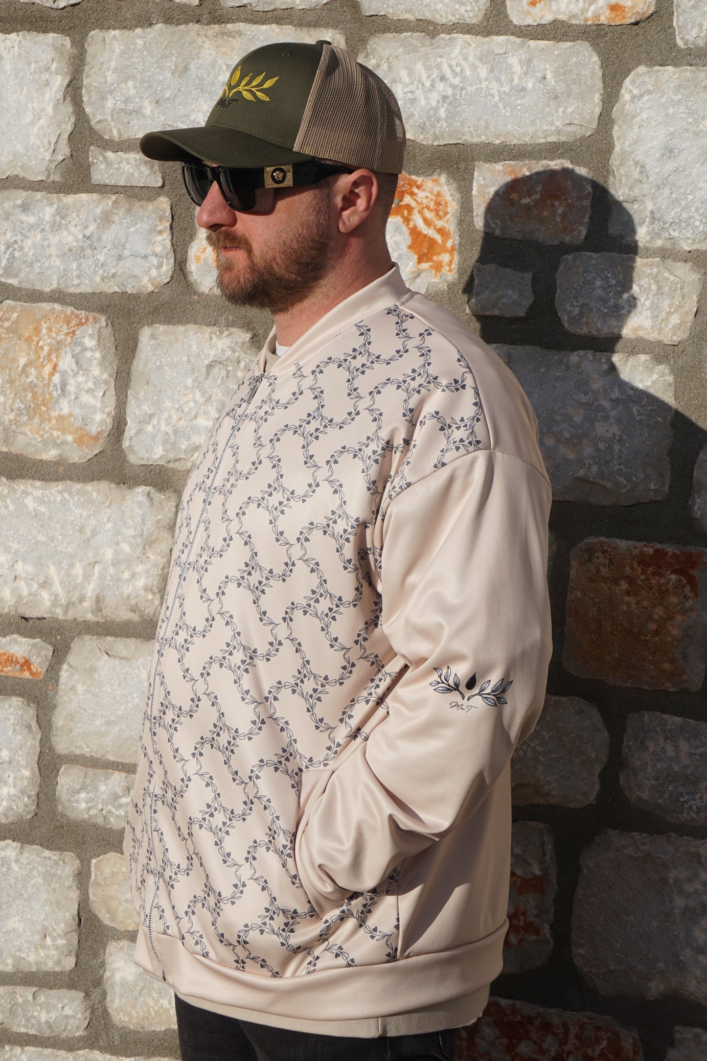 Ma-T Champagne Unisex Bomber Jacket